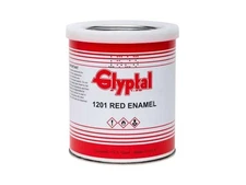 Glyptal 1201BQ - Insulating Enamel Paint, Water And Heat Resistant, Red, 1