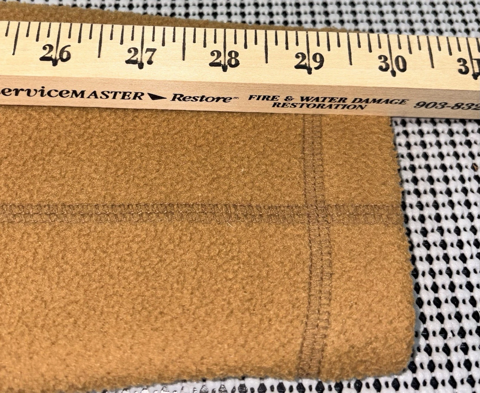 Turtleson Mens M Camel Tan Navy Full Zip Fleece Jacket Golf Outdoor Zip Pockets - product detail image 6