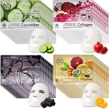 Korean Best Set Pack Facial Sheet Mask Face Skin Care Mix New 4types (40pcs)