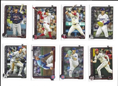 Lot 11 2025 Topps Update Super Box Exclusive Companion Cards Wood Sasaki Kim