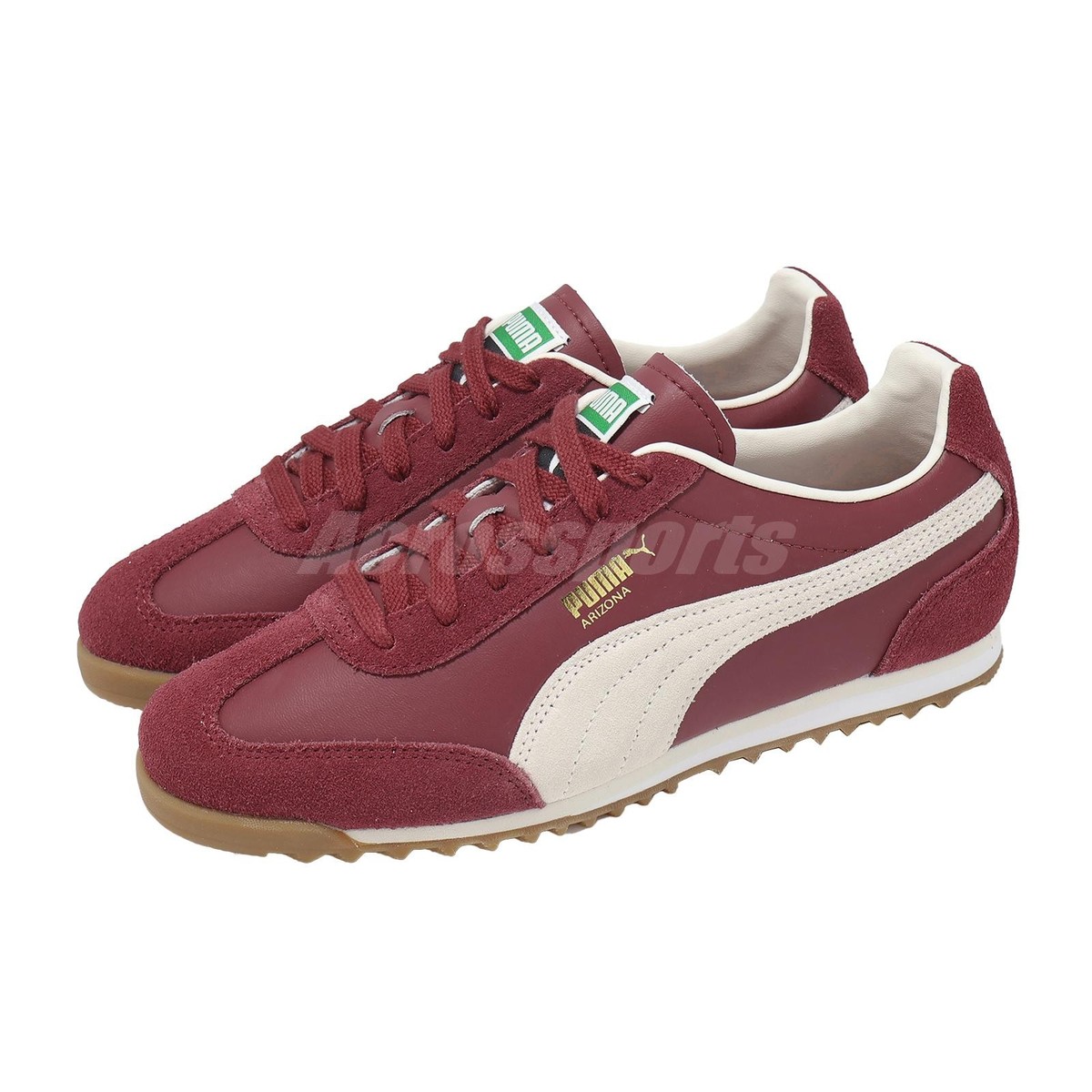 Puma Arizona Retro Team Regal Red Warm White Gum Men Unisex Casual