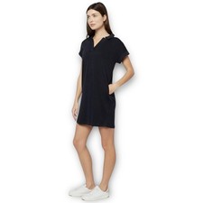 NWT Three Dots Koda Polo Dress Black M