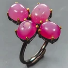 Handmade Ruby Ring 925 Sterling Silver Size 6 /R442320