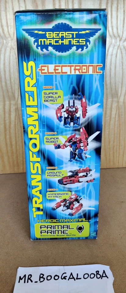 Transformers 2000 Beast Machines Primal Prime Beast Wars Transmetal MIB RARE - Immagine 4 di 4