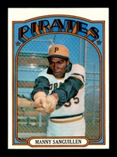 1972 Topps #60 Manny Sanguillen   NM/NM+ X3701076