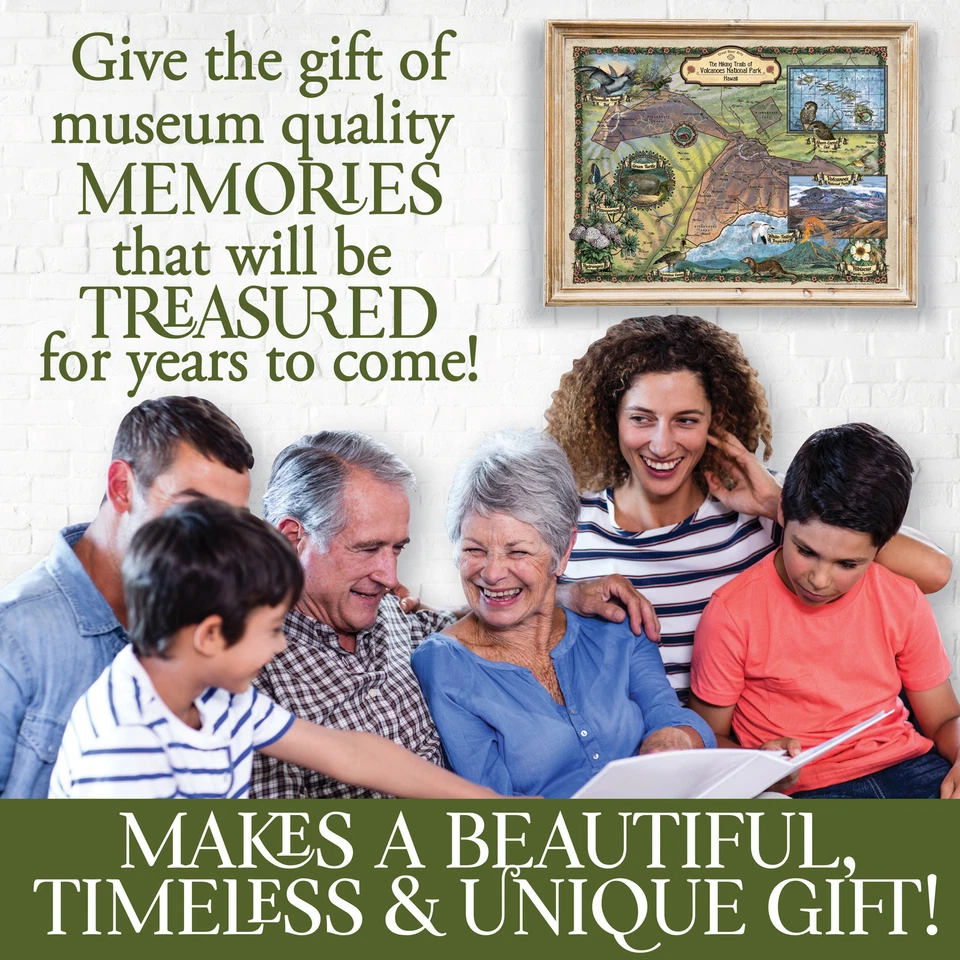 Cartel con impresión de arte de mapa Parque Nacional decoración de pared regalo sin marco ~ envío gratuito Foto 4 de 4