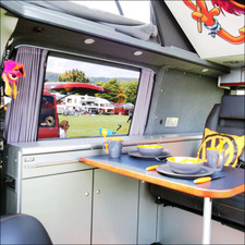 For Ford Transit Mk7 Premium 1 X Side Window Curtains Campervan Conversion Parts