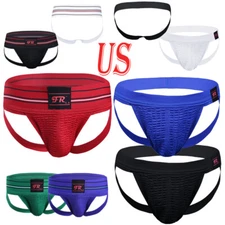Man Athletic Supporter Jock straps Briefs Bikini Panties Gym Sports Underwear