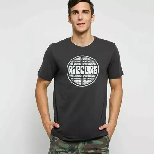 Rip curl Mens Aloha Experience Graphic Tee Short Sleeve Crewneck Cotton Tee Tops - Picture 1 of 8