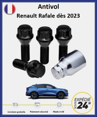 BIMECC Ecrous antivol de roues noir Renault Rafale dès 2023