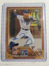 2023 topps chrome gilded Michael Massey Orange/25 RC
