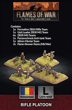 Flames of War BFRO702 Romanian Late War Rifle Platoon Metal Gaming Miniatures