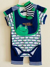 Baby Boy & Girl Romper 5pc Set (3-9M) 100% Cotton