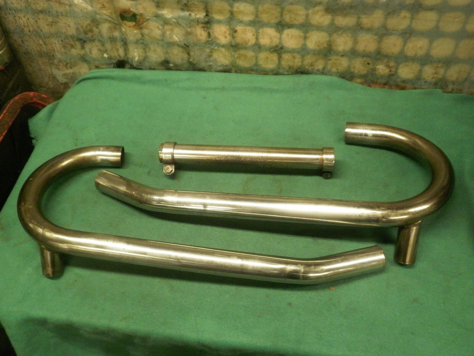 BMW Motorcycle Airhead exhaust headers & 1 cross pipe 38mm fits 1970