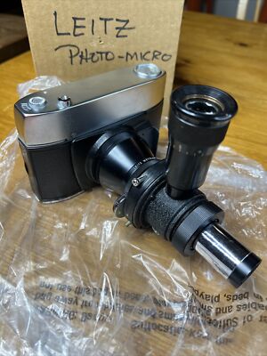 Clean Vintage LEITZ WETZLAR MIRCOSCOPE CAMERA GERMANY Photo-Micro