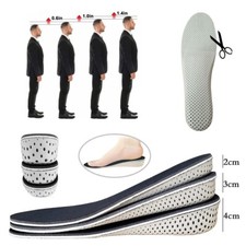Men Women Invisible Height Increase Insoles Heel Lift Taller Shoe Inserts Pad US