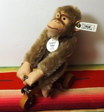 STEIFF Urfips MONKEY CHIMPANZEE TOY on Trike Bicycle Replica 1926 Limited 3000