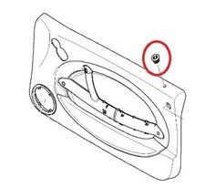 MINI Cooper S Door Card Cover Locking Button Surround Trim R50 R52 R53 1504934