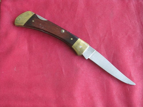 Sears Craftsman Stainless Steel Vintage Folding Lockback Hunting Knife, 95205 - Imagen 4 de 8