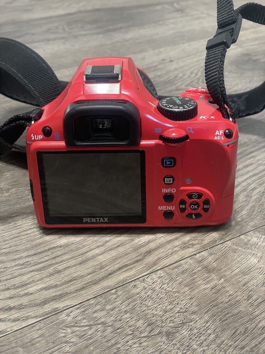 PENTAX K-x レッド PENTAX k-x Single-Lens Reflex Camera Red w/ 32GB SD CARD TESTED