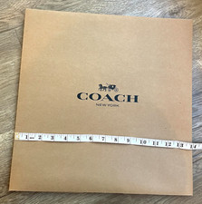 NEW Coach Authentic Gift Box Brown Collapsible Flattened Large size 14x14x5.5''