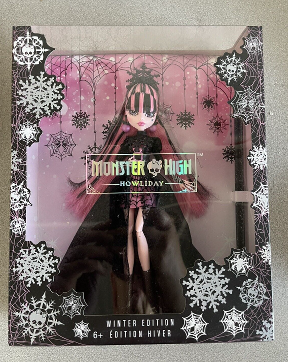 Monster High Howliday Winter Edition boneca Draculaura coleção de férias  2022 194735109906