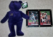 MARK McGWIRE SALVINS'S BAMM BEANO PLUSH BEANIE BABY FRAMED COLLECTORS CARDS-C3