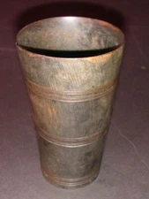 Antique Carved Horn Tumbler