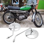 Pair Mirror 10mm For Suzuki TS100 TC100 TS125 TC125 TS185 TC185 TS250 TS400
