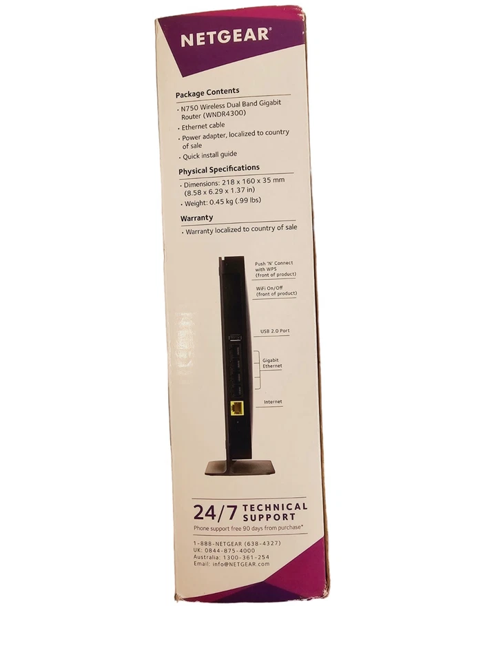 NETGEAR N750 Premium Edition WiFi 300+450Mbps Dual Band Gigabit Router  - Image 4 of 4