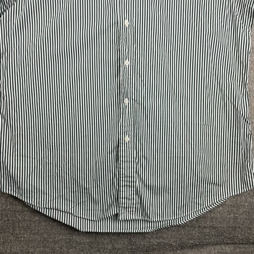 Camisa Polo Ralph Lauren Ajuste Personalizado a Rayas Talla XL Para Hombres Blanco Verde Púrpura Poni - Imagen 4 de 9