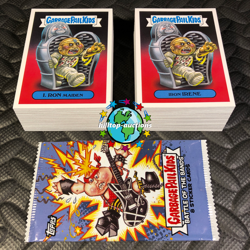 2017 GARBAGE PAIL KIDS BATTLE OF THE BANDS 180-CARD COMPLETE BASE SET +WRAPPER! - Picture 1 of 1