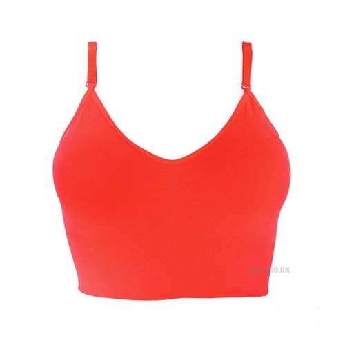 Gepolsterter nahtloser bauchfreier sportlicher Long Line Sport Yoga Training BH 0327 - Bild 7 von 7