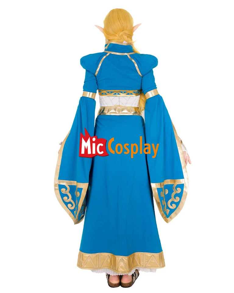 Exclusivo Vestido Largo Azul Princesa Mujer Disfraz Juegos con disfraces Foto 2 de 4