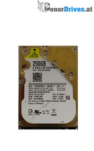 Western Digital WD2500BVVT-28A26Y1- 250GB - SATA - 2060-771672-004 Rev. A*