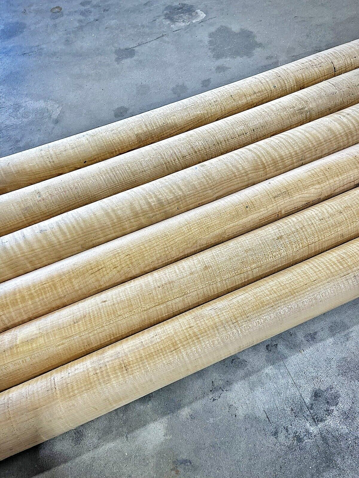 3"x36" *EXTREME* CURLY Tiger Hard MAPLE Dowel *Vacuum Kiln Dried* Turning Wood