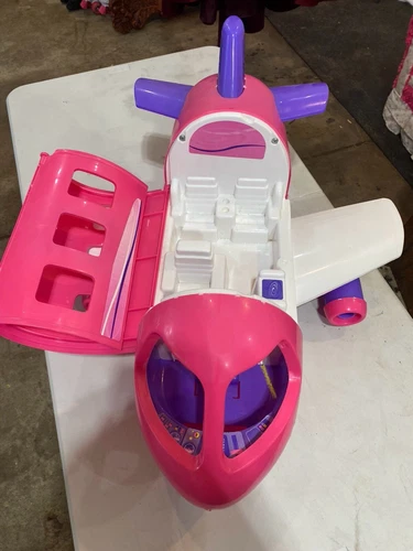 VINTAGE BARBIE DOLL SIZE MATTEL PINK JUMBO JET AIRPLANE PLANE 25" ✈️
