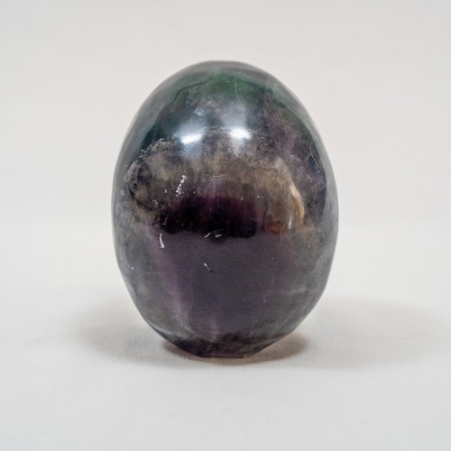 High Quality Rainbow Fluorite Crystal Skull w/ Imperfections - Hand Carved 4.25" - Picture 4 of 9