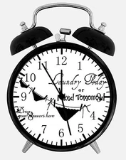 Laundry Room Alarm Desk Clock 3.75" Home or Office Decor E427 Nice For Gift