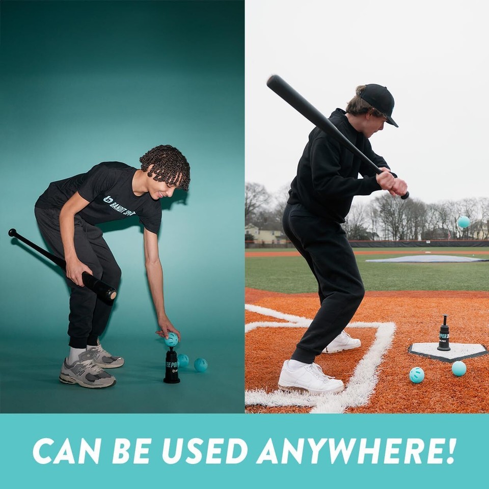 Baseball Training Tee Popper 202, Hitting Tee for Perfect Swings