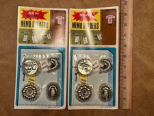 Vintage Set Of 8 Jello Mold Magnetic Memo Holders NOS NEW Hong Kong