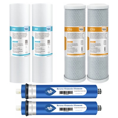 1-Year Combo Pack Reverse Osmosis RO Water Filter for Hydro-Logic Stealth-RO300
