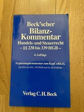 Beck'scher Bilanz-Kommentar Handels- und Steuerrecht. Â§Â§ 238 bis 339 HGB / Erg