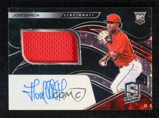 2021 Spectra Rookie Jersey Neon Blue Prizm 97/99 Jose Garcia Barrero Auto 1b8