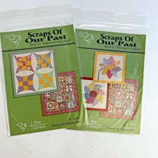 Quilt Patterns Vintage Lot 2 10 12 Scraps Of Our Past NOT A COMPLETE SET READ