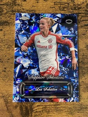 2023-24 Topps Chrome UEFA Women s Sapphire - Lea Schuller Sapphire Selections