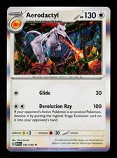 Carta Pokemon Aerodactyl 142/165 Reverse Holofoil Scarlatto e Viola 151 -B11