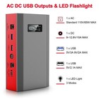65W Portable Power Bank AC Phone Charger Camping Trip Travel Battery Backup — photo 1