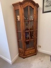 Beautiful Corner Display Cabinet with Glass Doors Great Condition For Collection