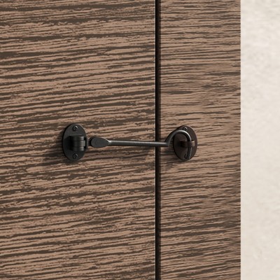 Oil Rubbed Bronze Finish Solid Brass Swivel Pivot Style Cabin Eyelet Latches